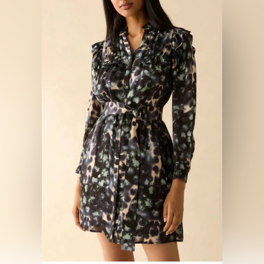 Marie Oliver Rhodes Dress in Jade Speckle Women’s Size Medium